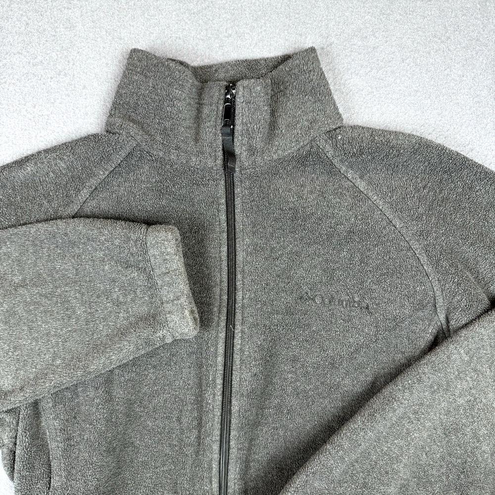 Columbia Benton Springs Full Zip Fleece Jacket Gray Women's Size Large - Picture 1 of 7